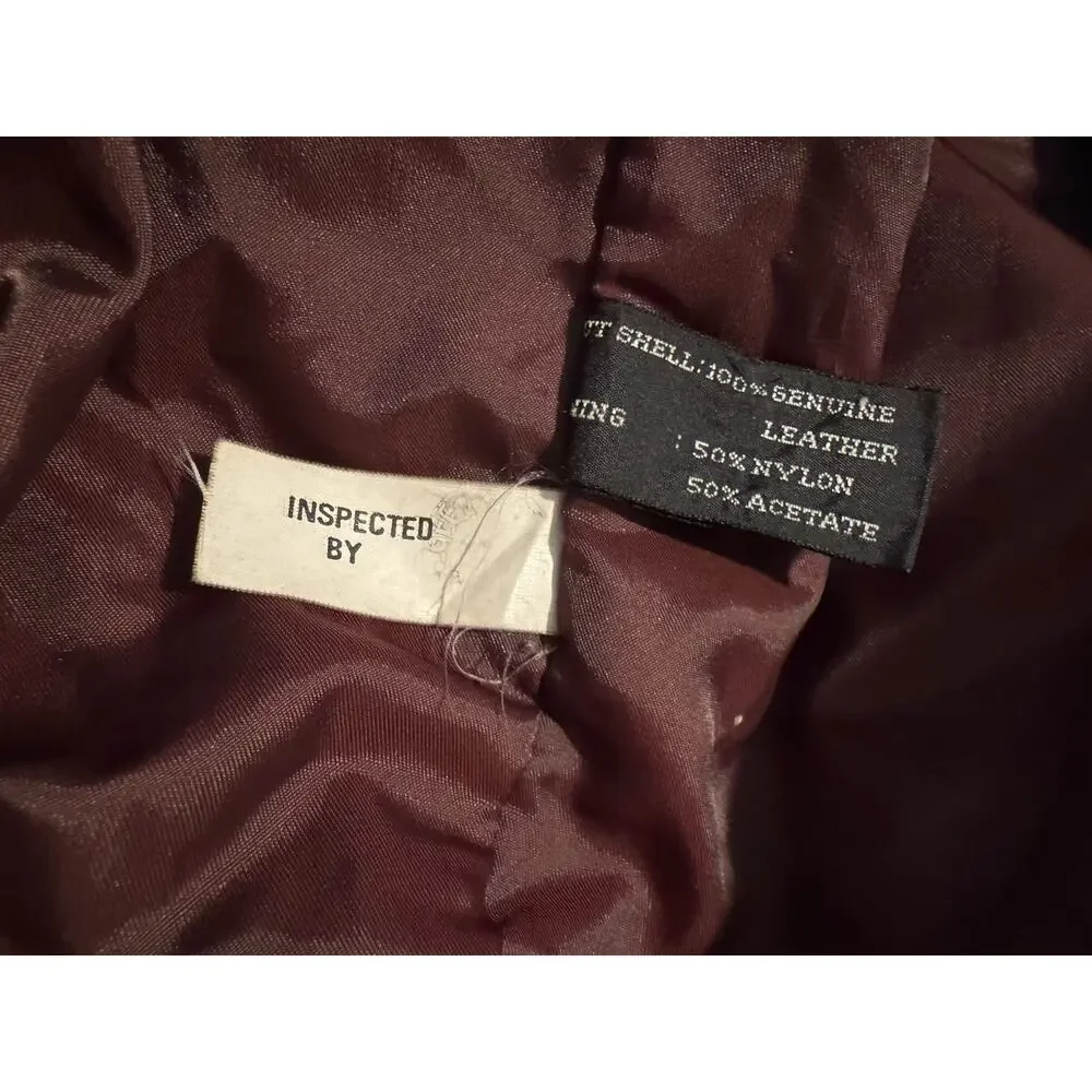 Classic Men's Brown Leather Jacket - Brand Unspecified